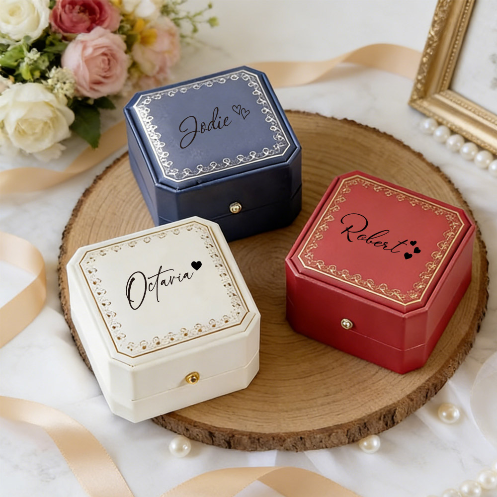 Wedding Zone - Caixa de Anel Personalizada em Couro