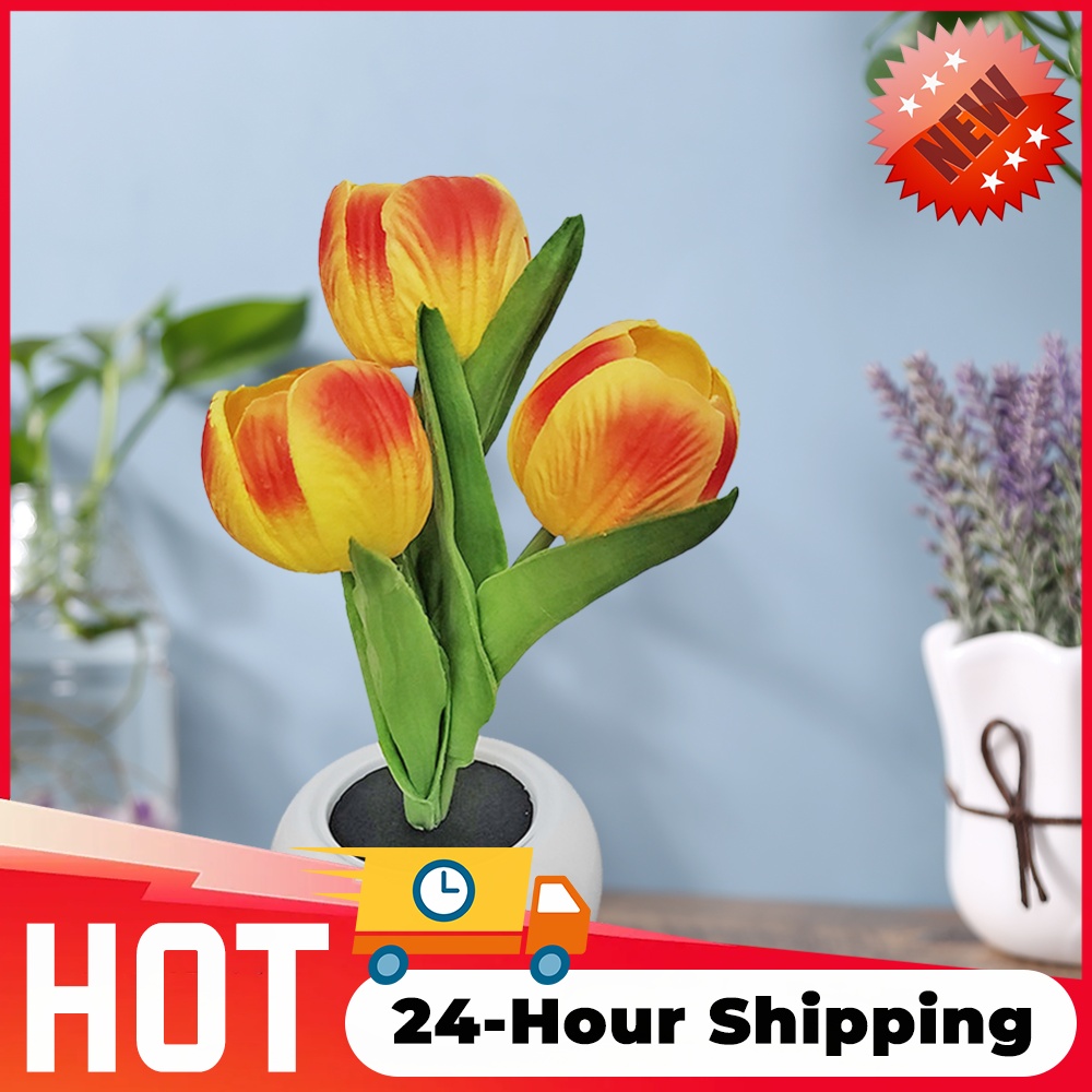 Wedding Led - Lâmpada LED Tulipa Noturna Romântica, Luminária