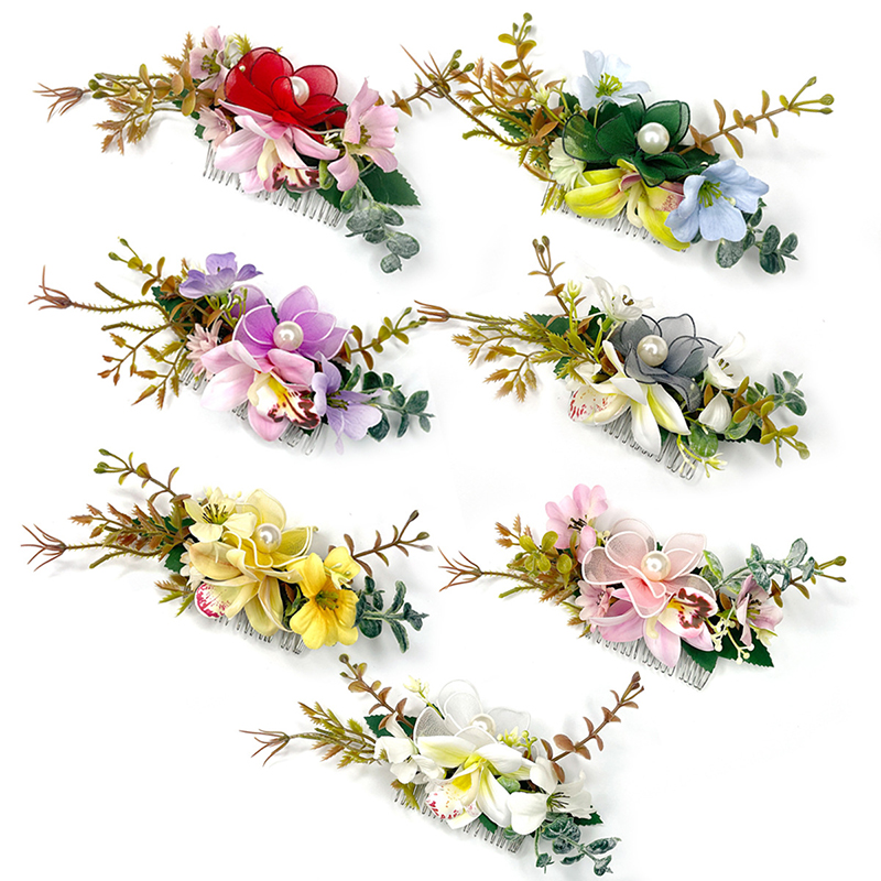 Wedding Supply Store - Novas mulheres coloridas flor pente de