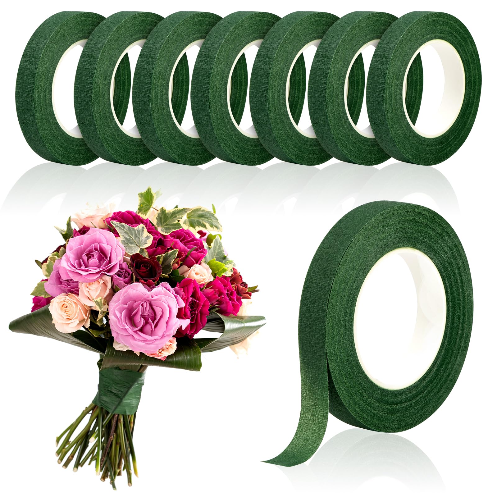 Wedding Decoration Supply - Fita Floral Verde de 20 Jardas,