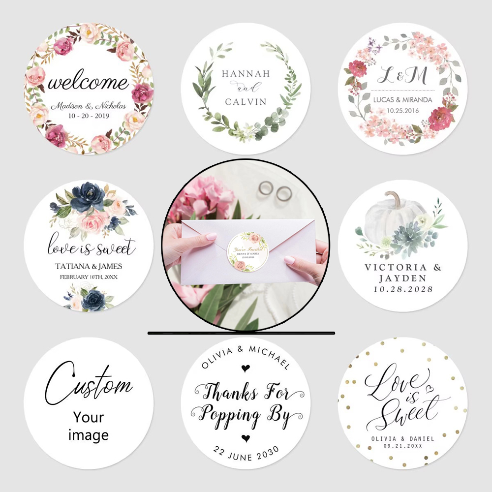 Wedding Supply Bulk - Adesivos Personalizados para Casamentos, Aniversários, Batizados