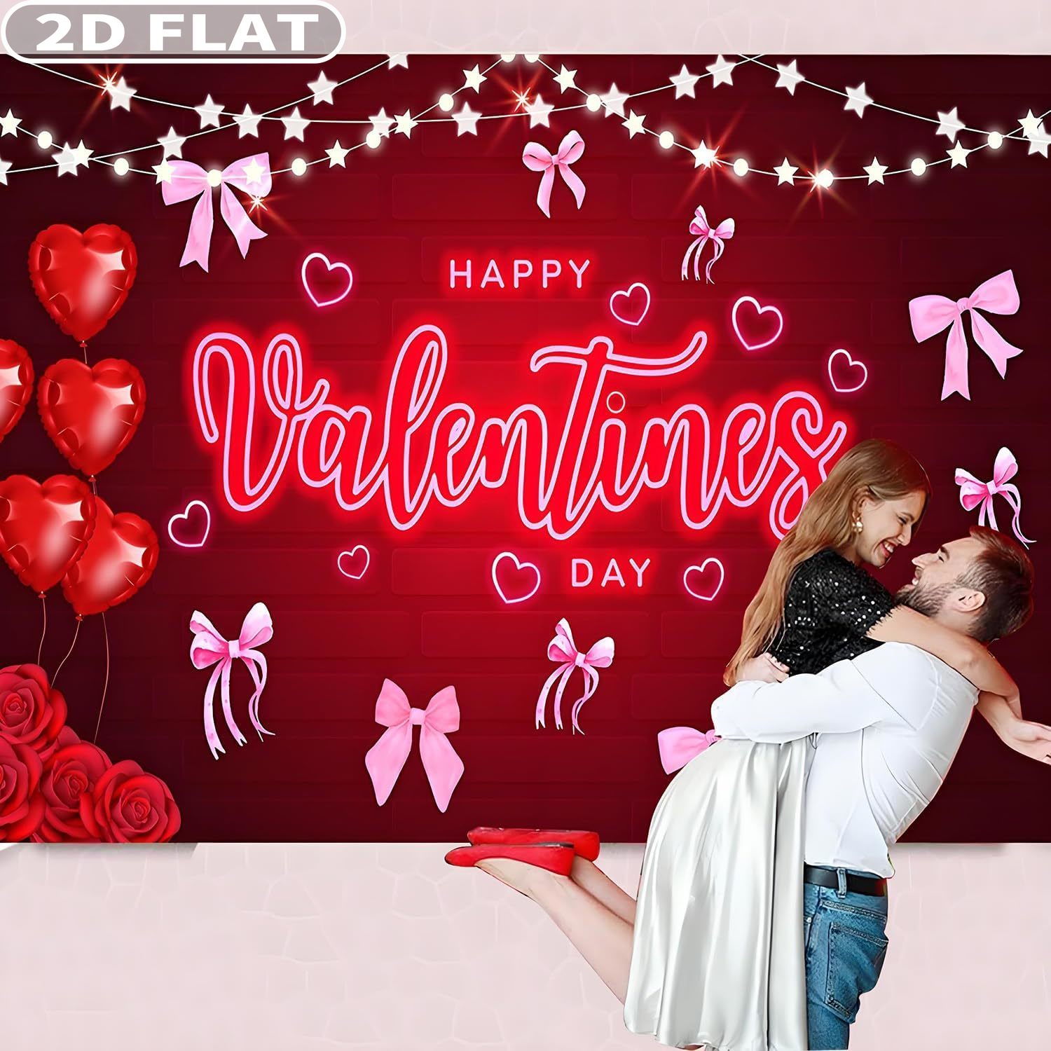 Photo Booth Prop - 2d plana 1pc feliz dia dos