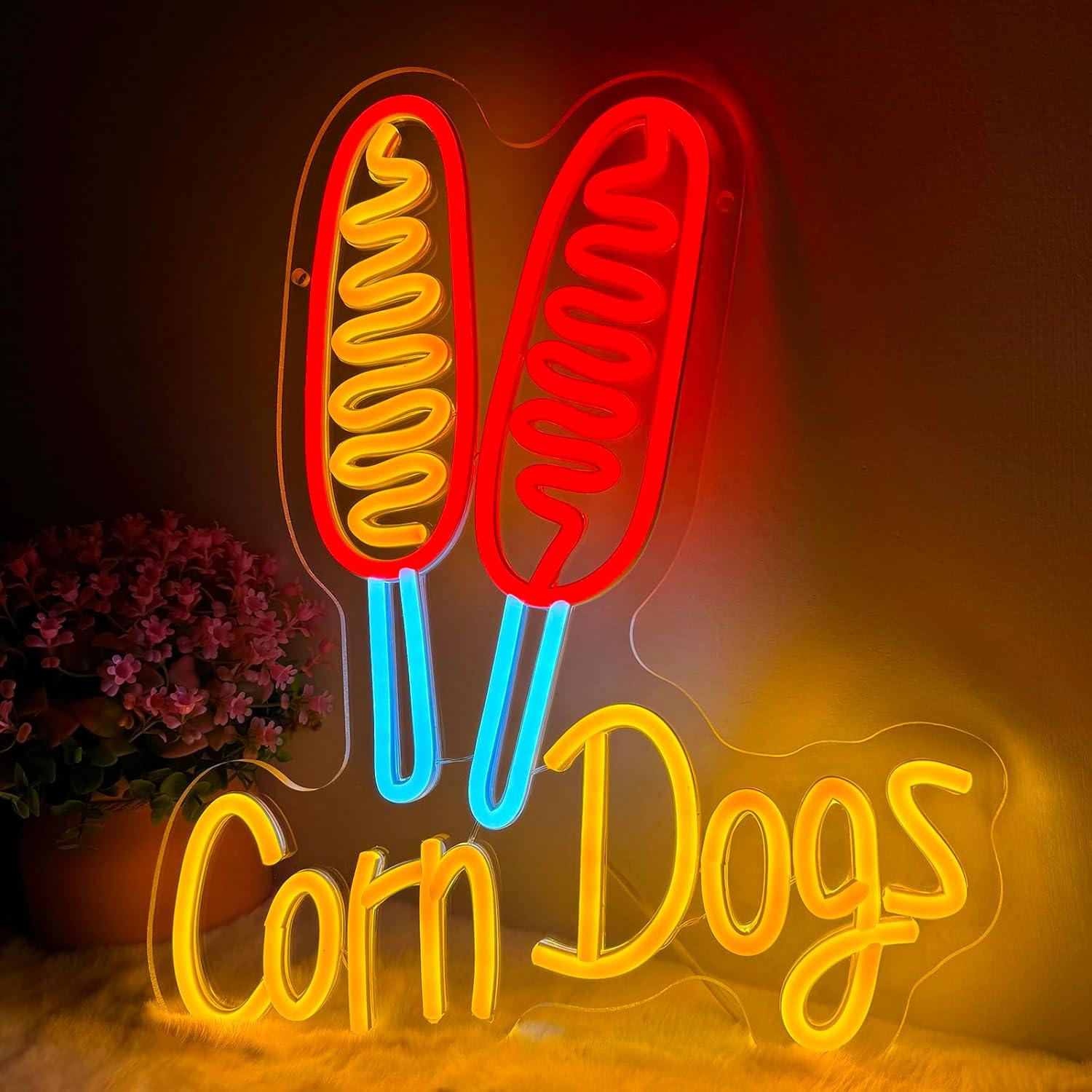Wedding Led - Letreiro Neon Corn Dog: Luzes LED