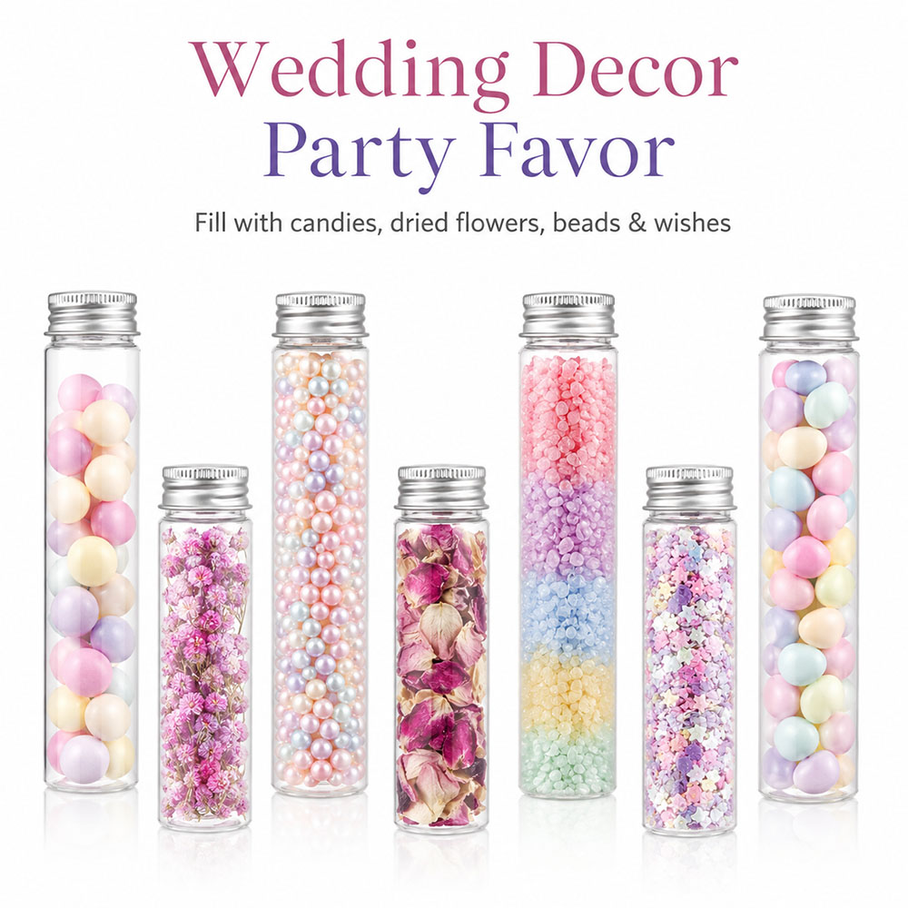 20 peças de tubos planos trans - Wedding Decoration Supply avaliação e preço