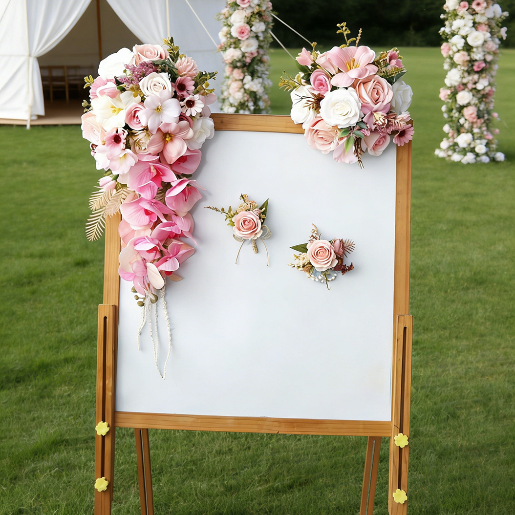 Kit de Buquê de Casamento Rosa - Wedding Ceremony Supply avaliação e preço