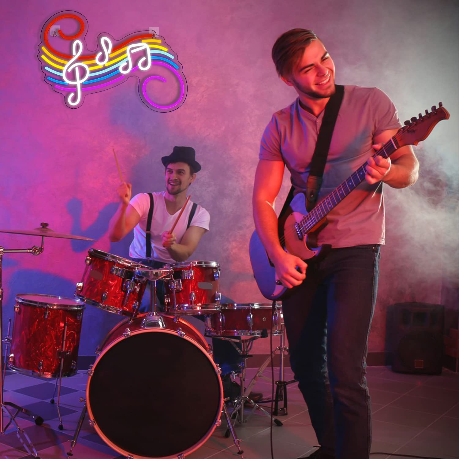 Letreiro Neon de Notas Musicai - Wedding Led avaliação e preço