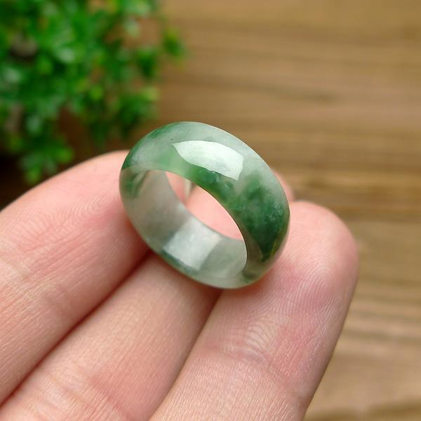 Jade verde anel natural pedra  - Wedding Zone avaliação e preço