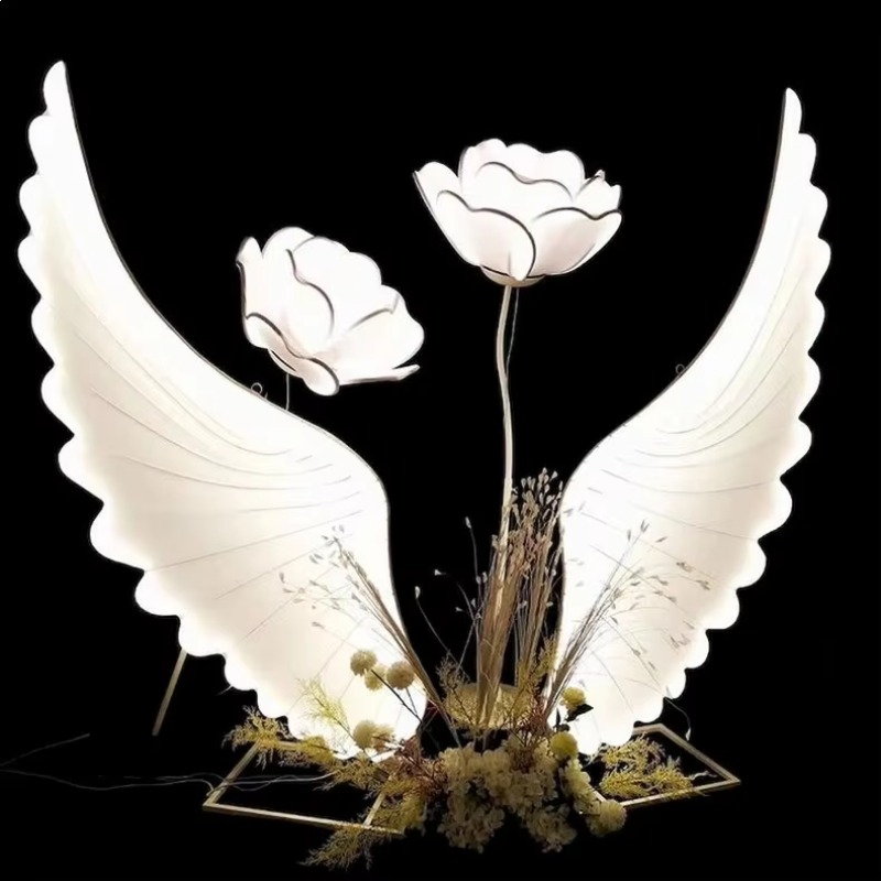 Asas de Anjo Iluminadas com LE - Wedding Led avaliação e preço