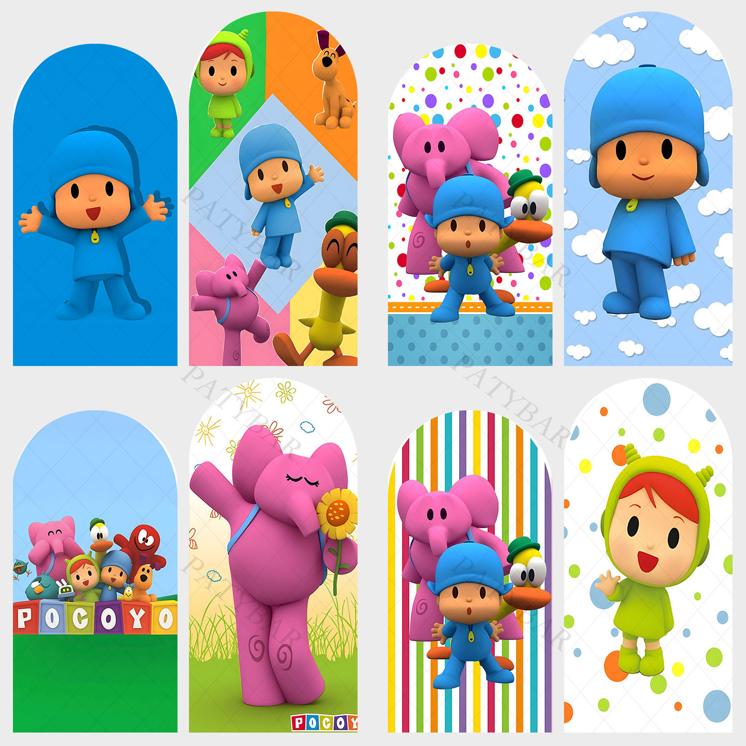 Arco bonito azul boneca pocoyo - Photo Booth Prop avaliação e preço