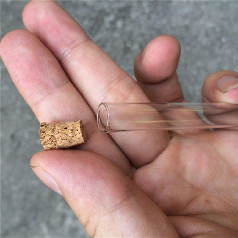 200pcs 10x75mm Transparent Gla - Wedding Zoo avaliação e preço