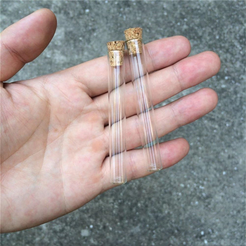 200pcs 10x75mm Transparent Gla - Wedding Zoo avaliação e preço