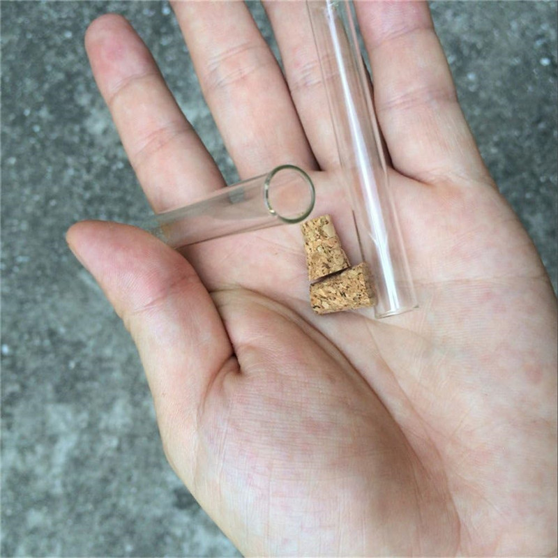 200pcs 10x75mm Transparent Gla - Wedding Zoo avaliação e preço