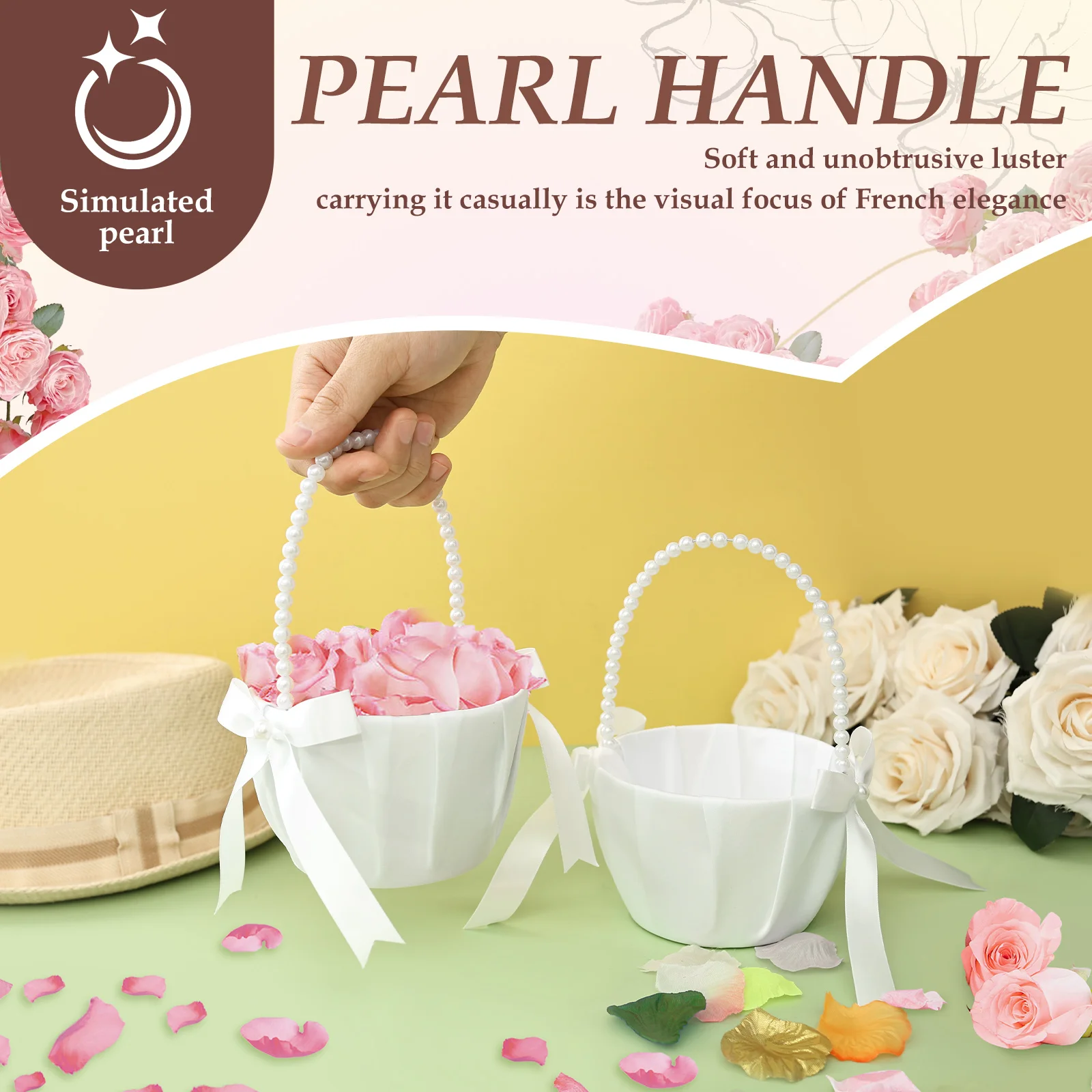 Cesta de flores para casamento - Wedding Ceremony Supply avaliação e preço