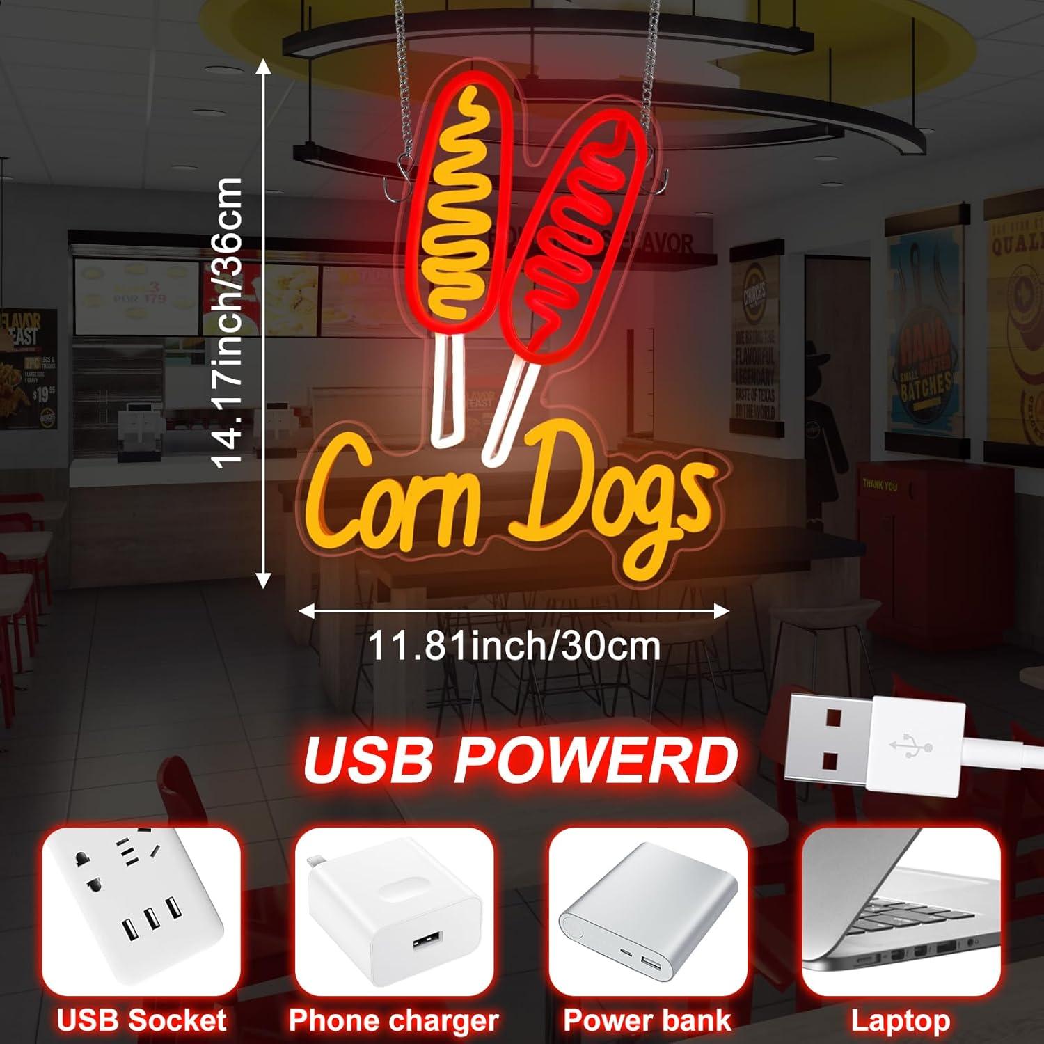 Letreiro Neon Corn Dog: Luzes  - Wedding Led avaliação e preço